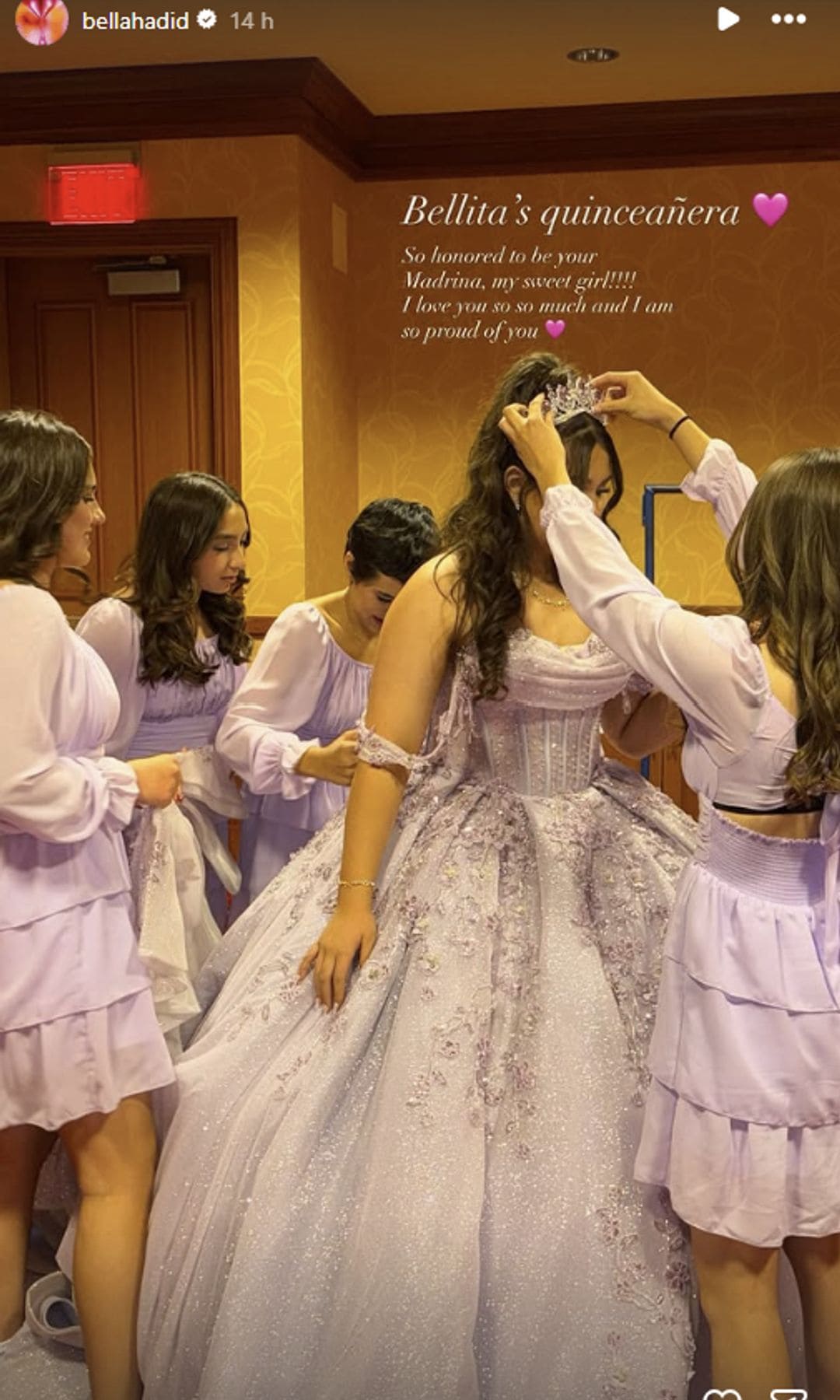 Bella Hadid shines at her first quinceañera, celebrating with boyfriend Adan Banuelos