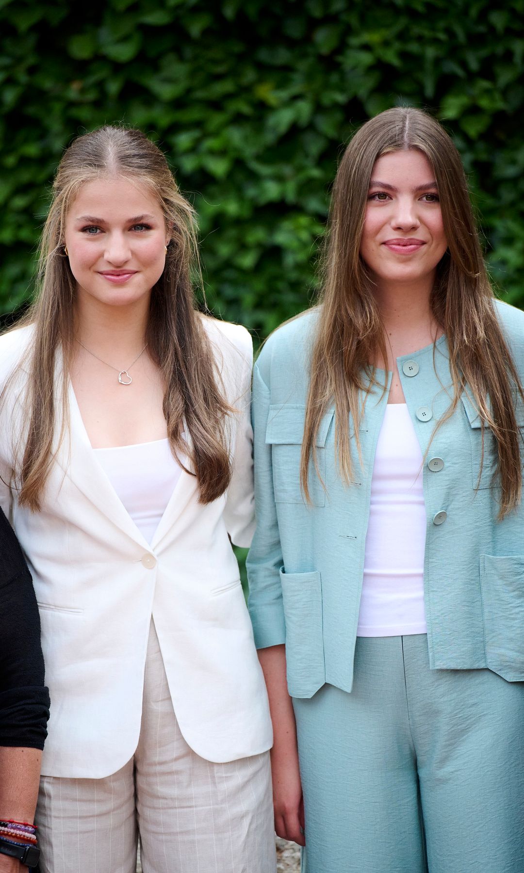 Princess Leonor and Infanta Sofia visiting the village of Santa Marta Vell