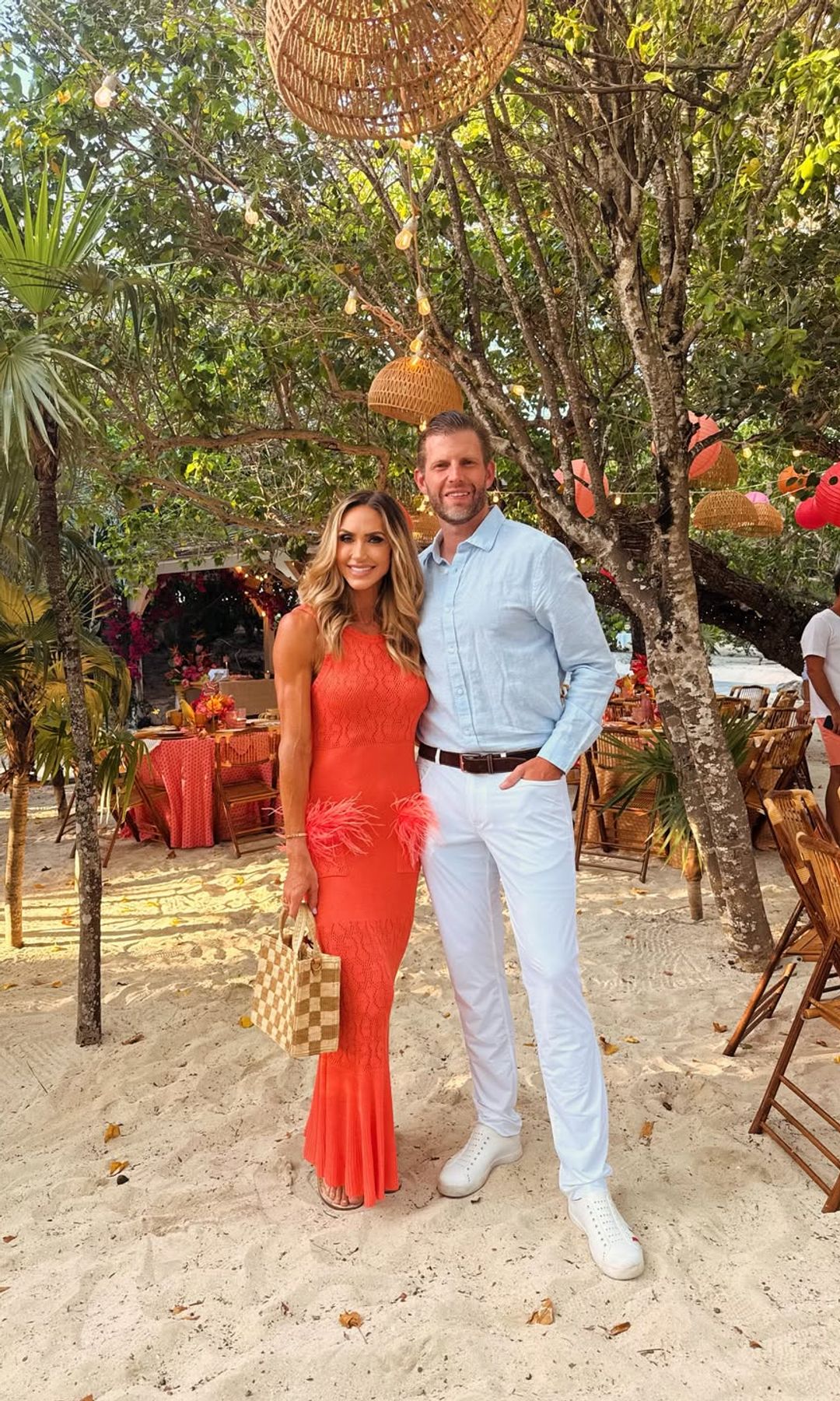 Lara Trump shared photos with her husband at the party