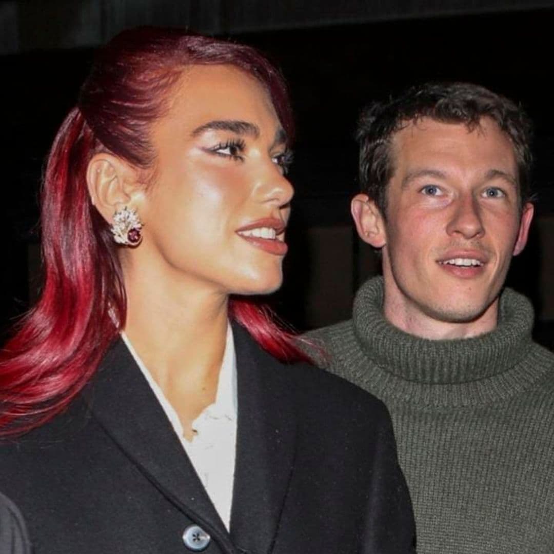 Dua Lipa shares passionate kiss with Callum Turner during romantic date