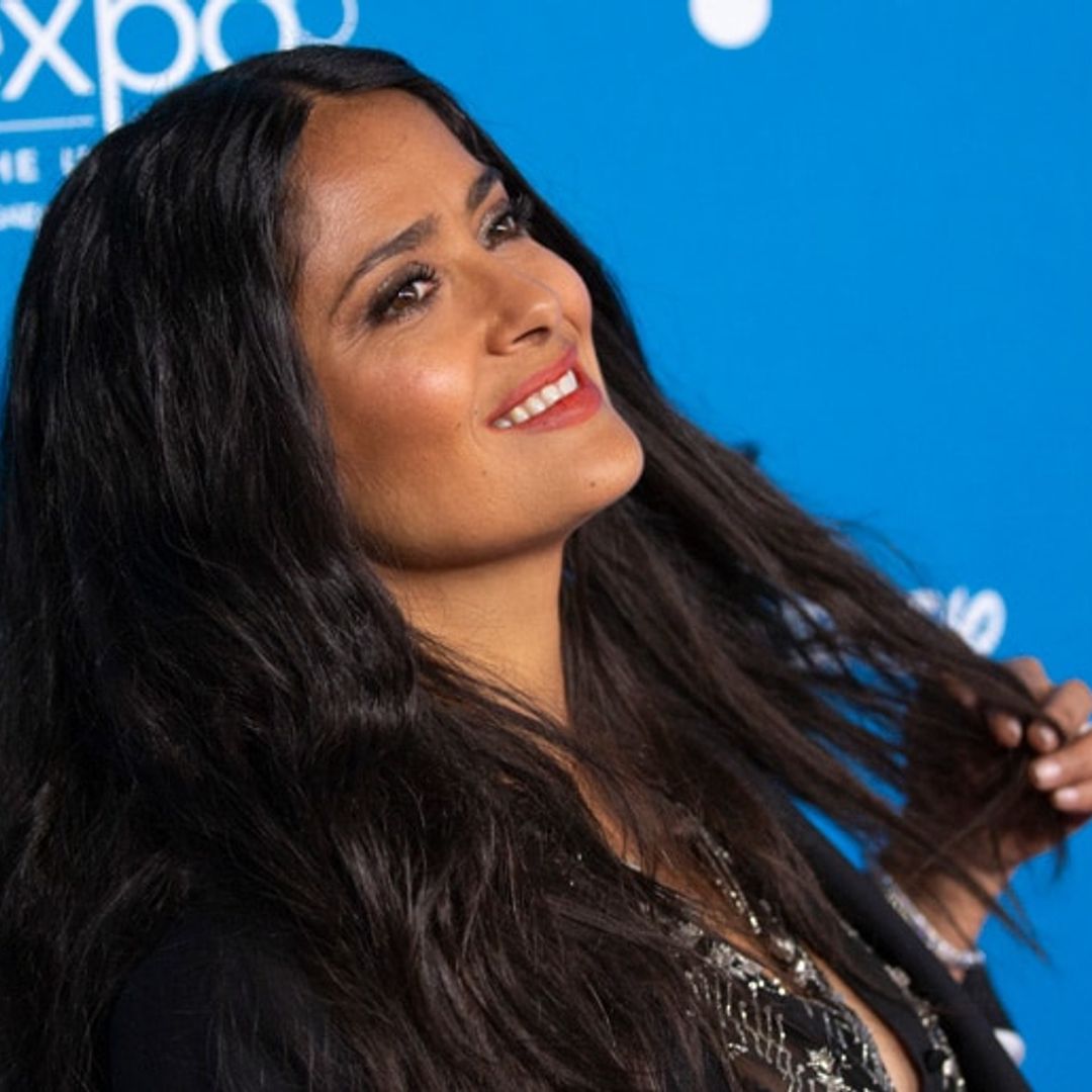 Iconic! Salma Hayek kisses her A-list 'childhood crush'