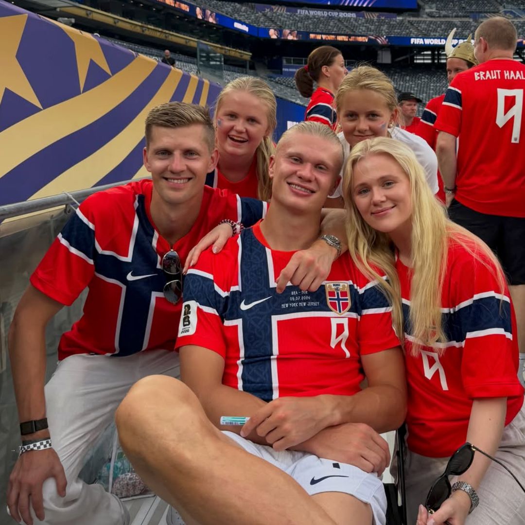 Erling Haaland's lookalike sister Gabrielle goes viral as fans discover his close-knit family