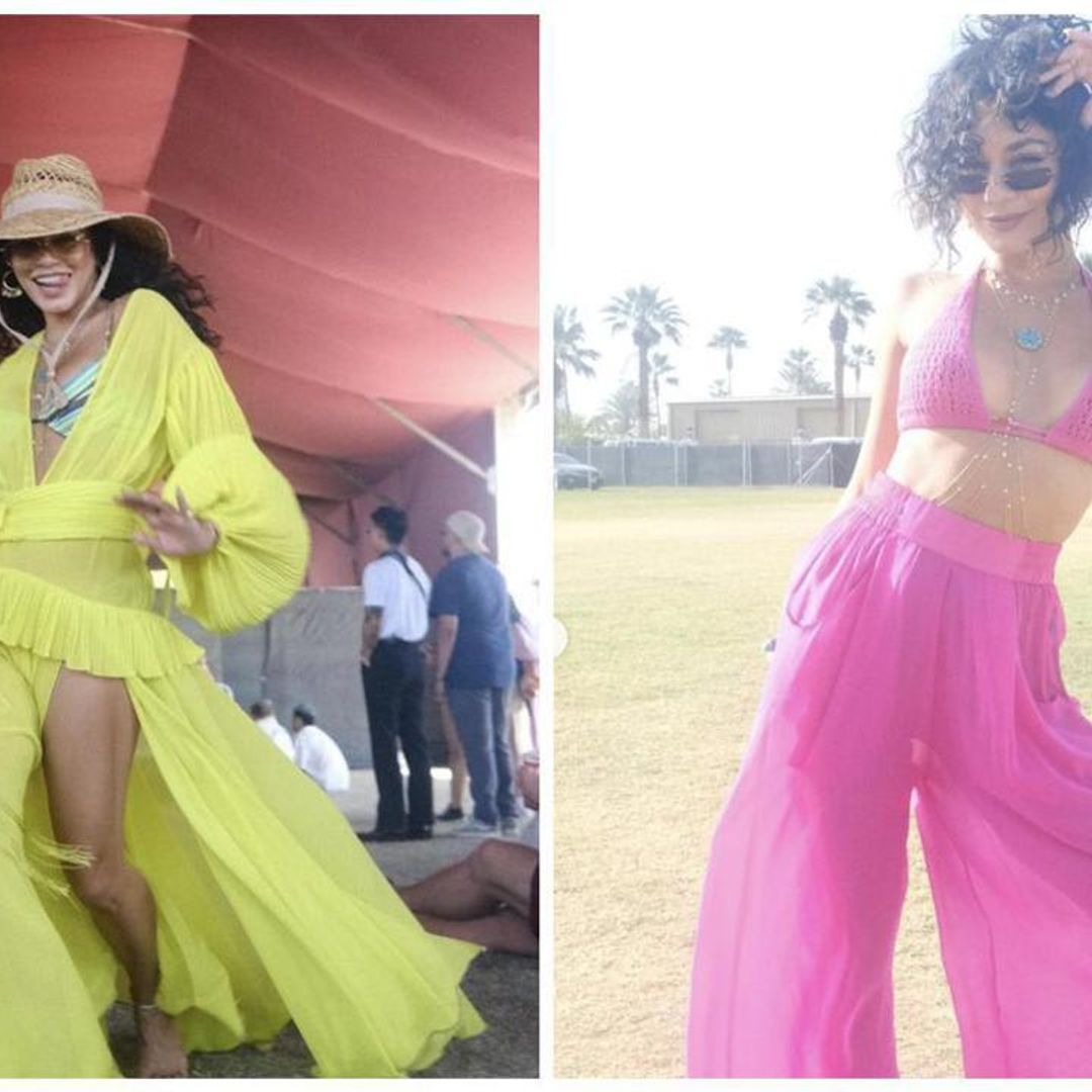 Coachella fashion Queen Vanessa Hudgens brings neons to the desert