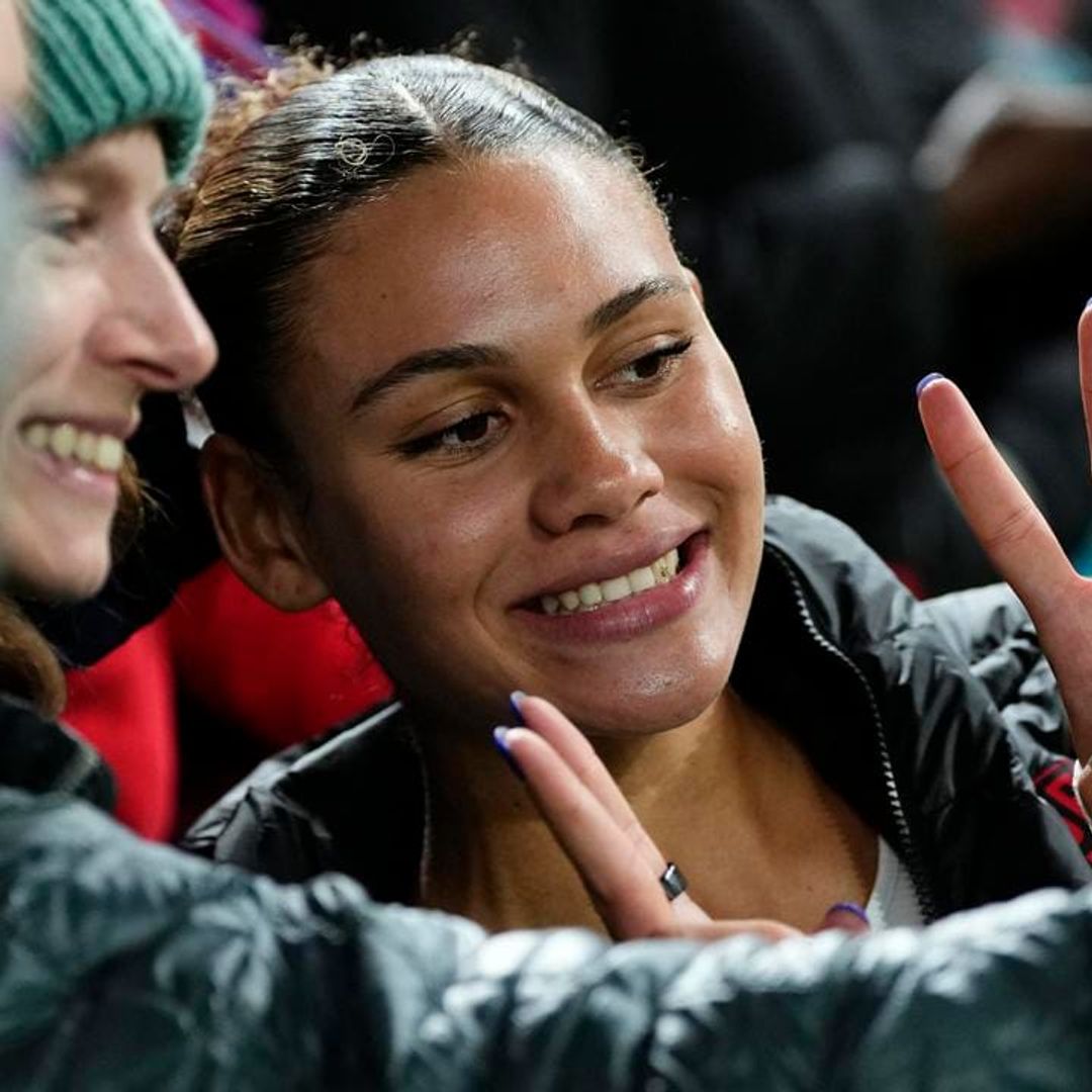 Trinity Rodman hugs young fan during emotional moment at soccer match: ‘I’m gonna cry’