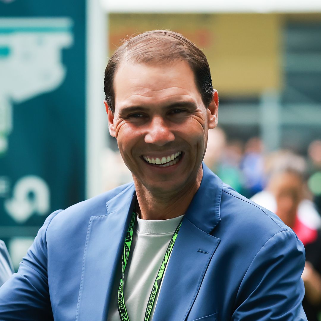 Rafa Nadal is handed the ultimate honor at the F1 Miami Grand Prix