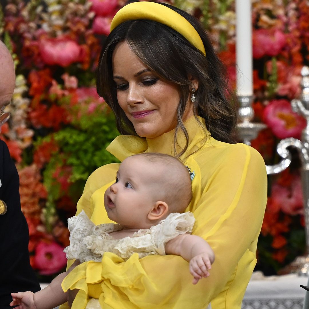Baby Princess Ines looks angelic as she sleeps soundly in new official portraits