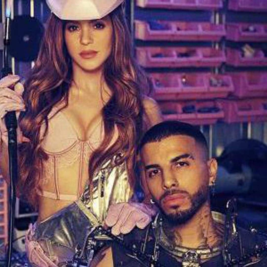 Rauw Alejandro is Shakira’s perfect man in the music video for their new song, “Te Felicito”