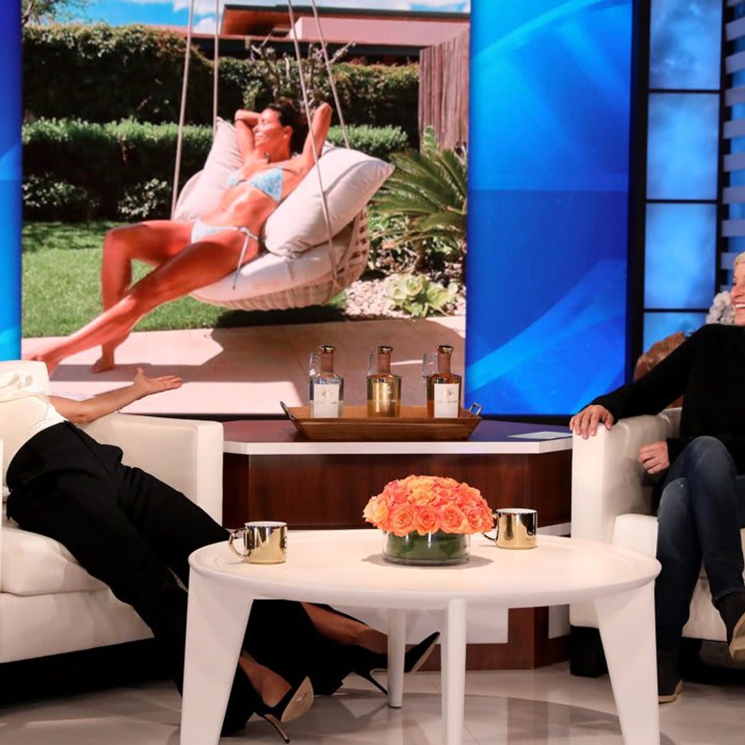 Eva Longoria talks to Ellen DeGeneres about her epic bikini pics and the art of tequila