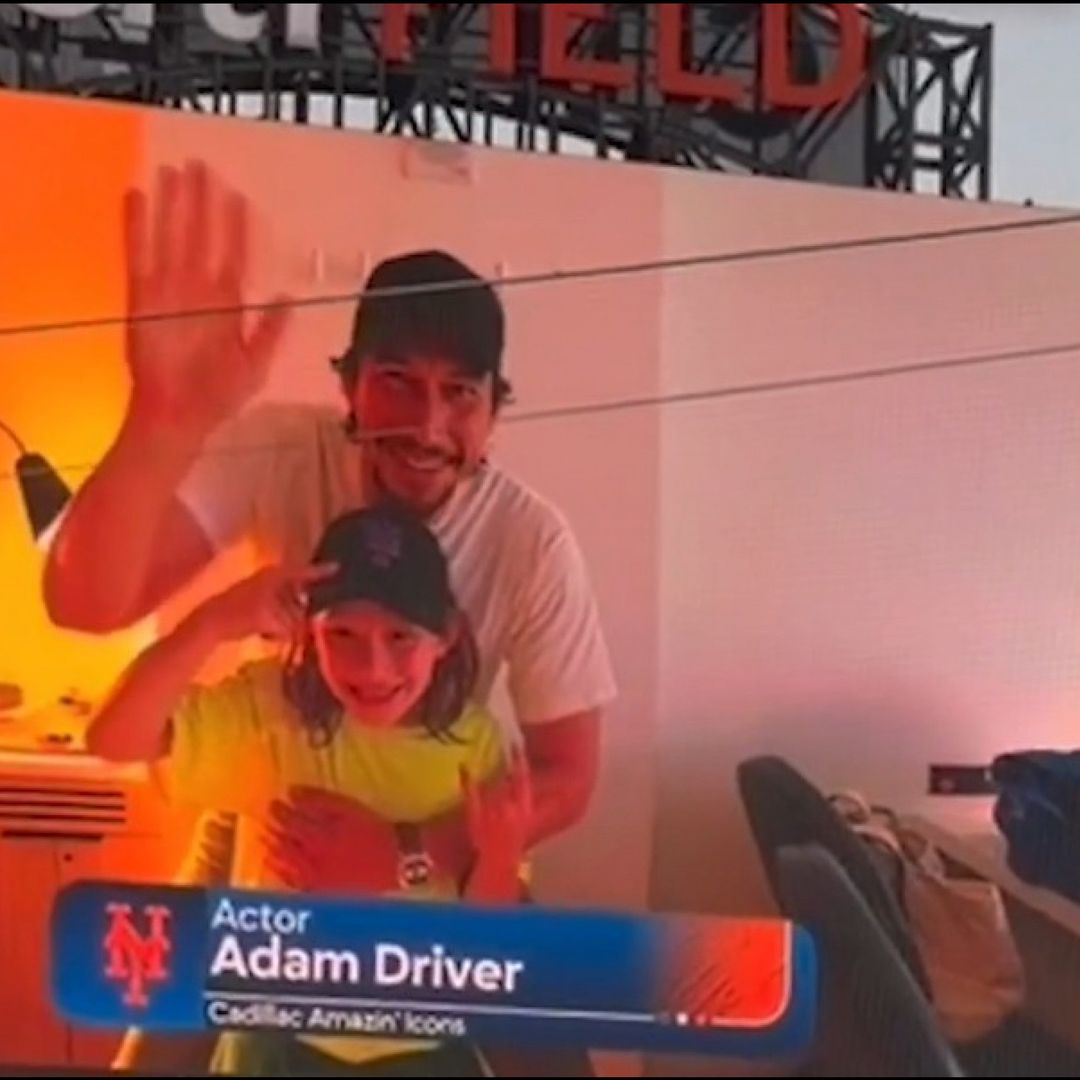 Adam Driver's son makes incredibly rare public appearance at New York Mets game
