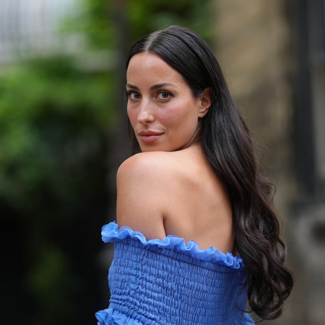 Brad Pitt’s girlfriend Ines de Ramon pairs a dreamy sheer dress with an unexpected fall staple