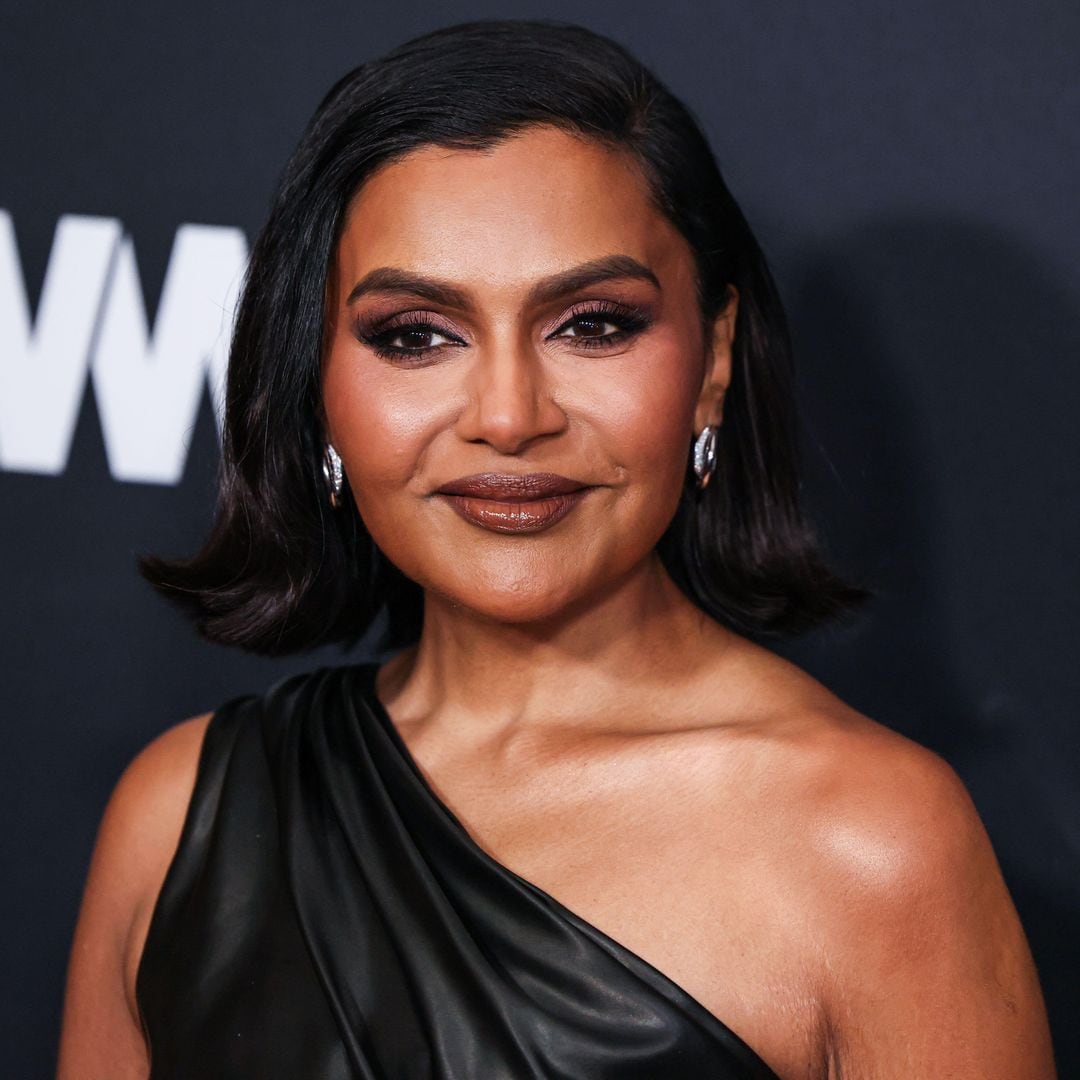 Mindy Kaling stuns in a cut-out gown, highlighting her slimmer silhouette