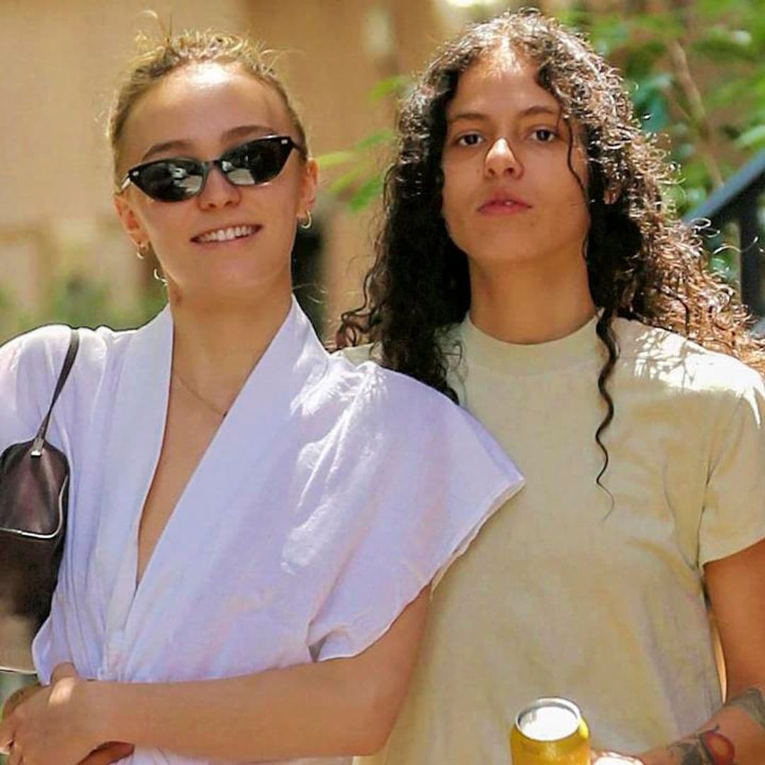 Lily-Rose Depp is all smiles during romantic outing with girlfriend in NYC
