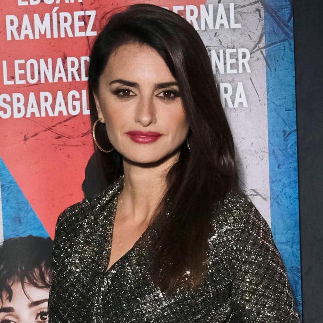 Penelope Cruz just wore the most unique sparkly wide-leg jumpsuit