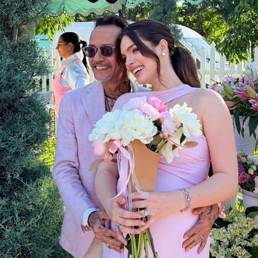 Nadia Ferreira and Marc Anthony’s enchanting garden baby shower ahead of their baby girl’s arrival