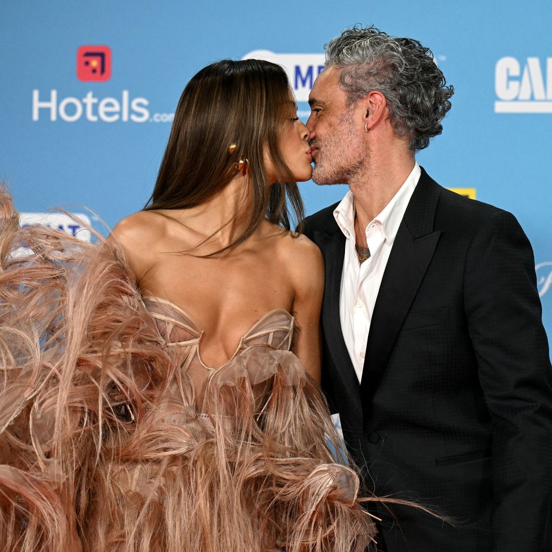 Rita Ora and Taika Waititi's sweet moment on the red carpet at the MTV EMAs at the Co-op live stadium in England