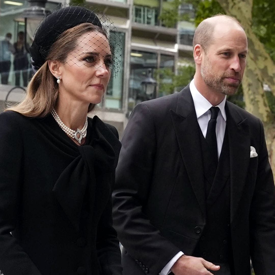 The Prince and Princess of Wales join the royal family at the Duchess of Kent's funeral