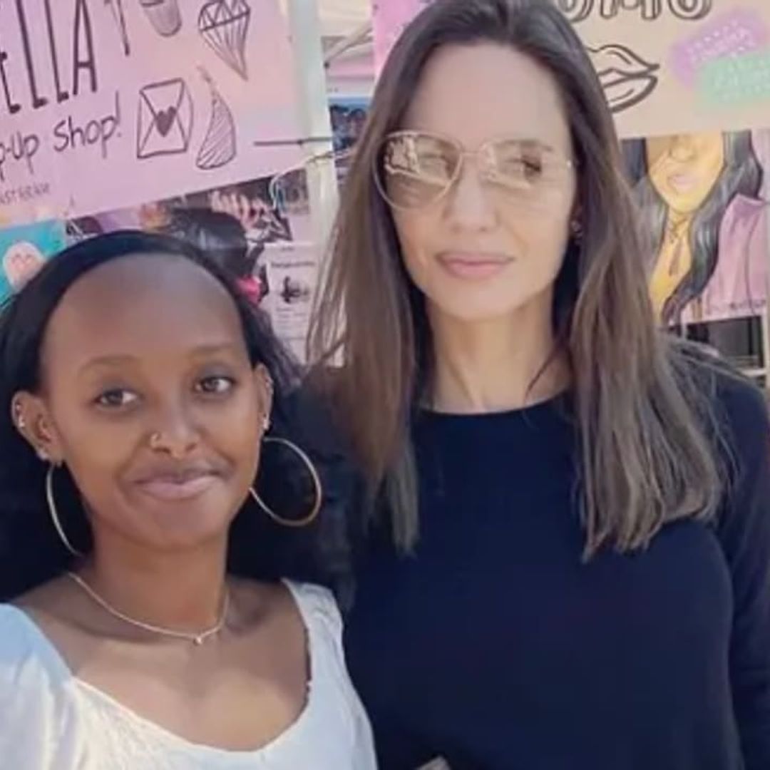 Angelina Jolie shares sweet moment with daughter Zahara at Spelman College for homecoming
