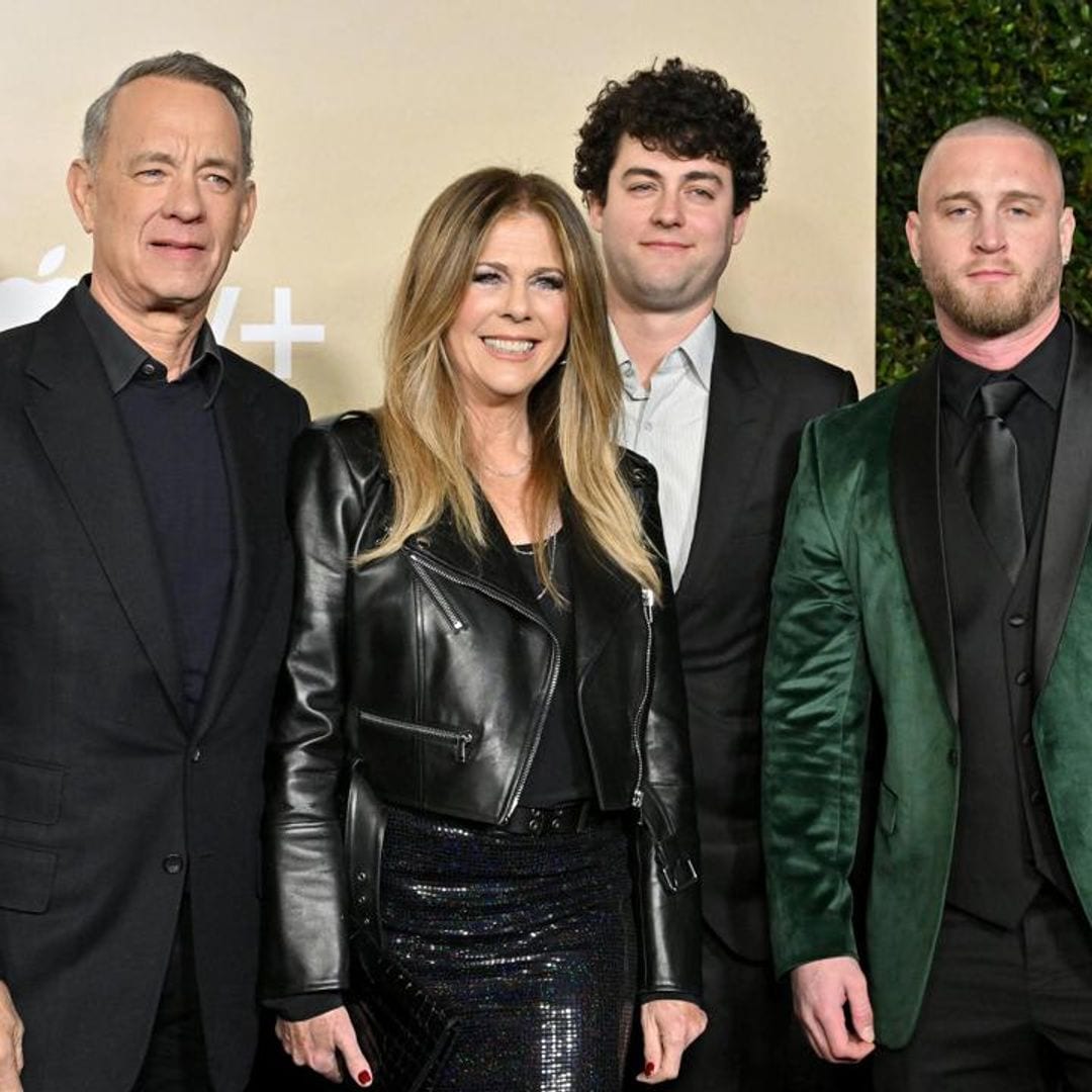 Tom Hanks’ rare red carpet moment with Rita Wilson and sons Chet and Truman