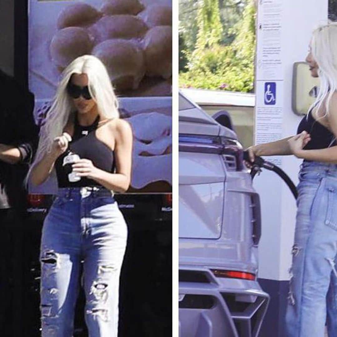 Kim Kardashian eats Mcdonald’s and pumps her own gas