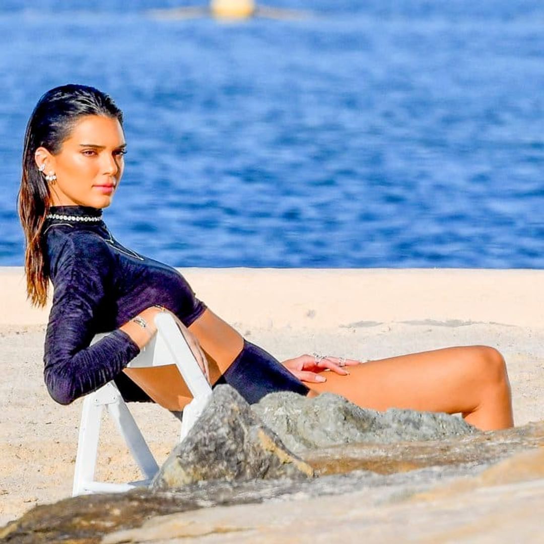 Kendall Jenner was hard at work in St. Tropez shooting a campaign over the weekend