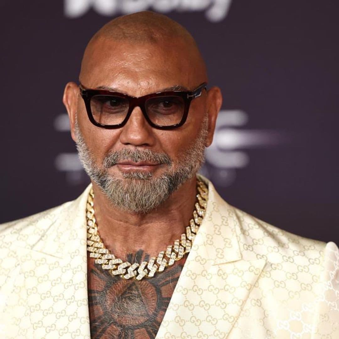 Dave Bautista shares a throwback photo of him with 80’s hairdo and without tattoos