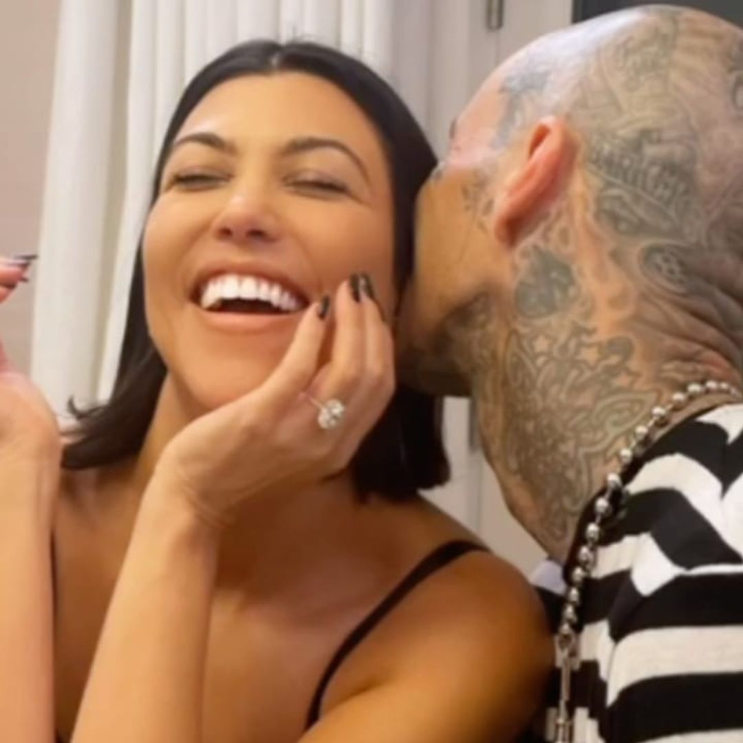 Kourtney Kardashian and Travis Barker are officially engaged!