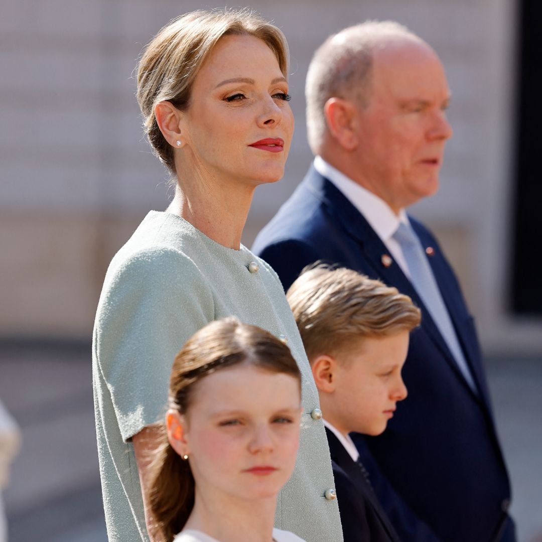 Prince and Princess join their parents in welcoming president and first lady