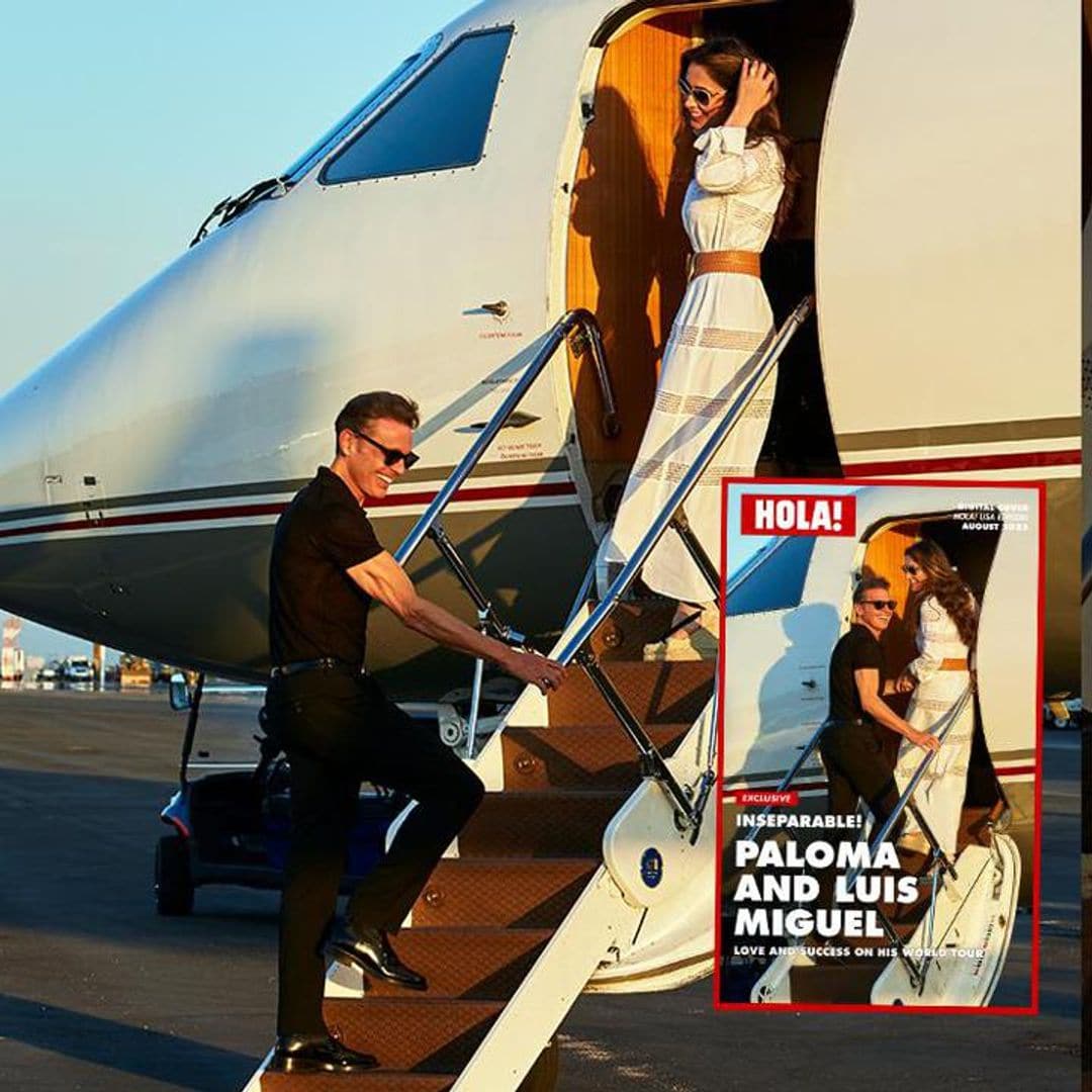 Paloma Cuevas and Luis Miguel are inseparable on his world tour