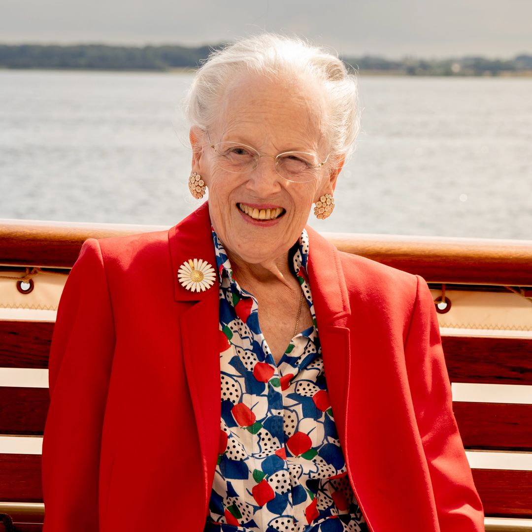 Queen Margrethe is all smiles during sentimental outing aboard the Dannebrog after Prince Christian's touching gesture