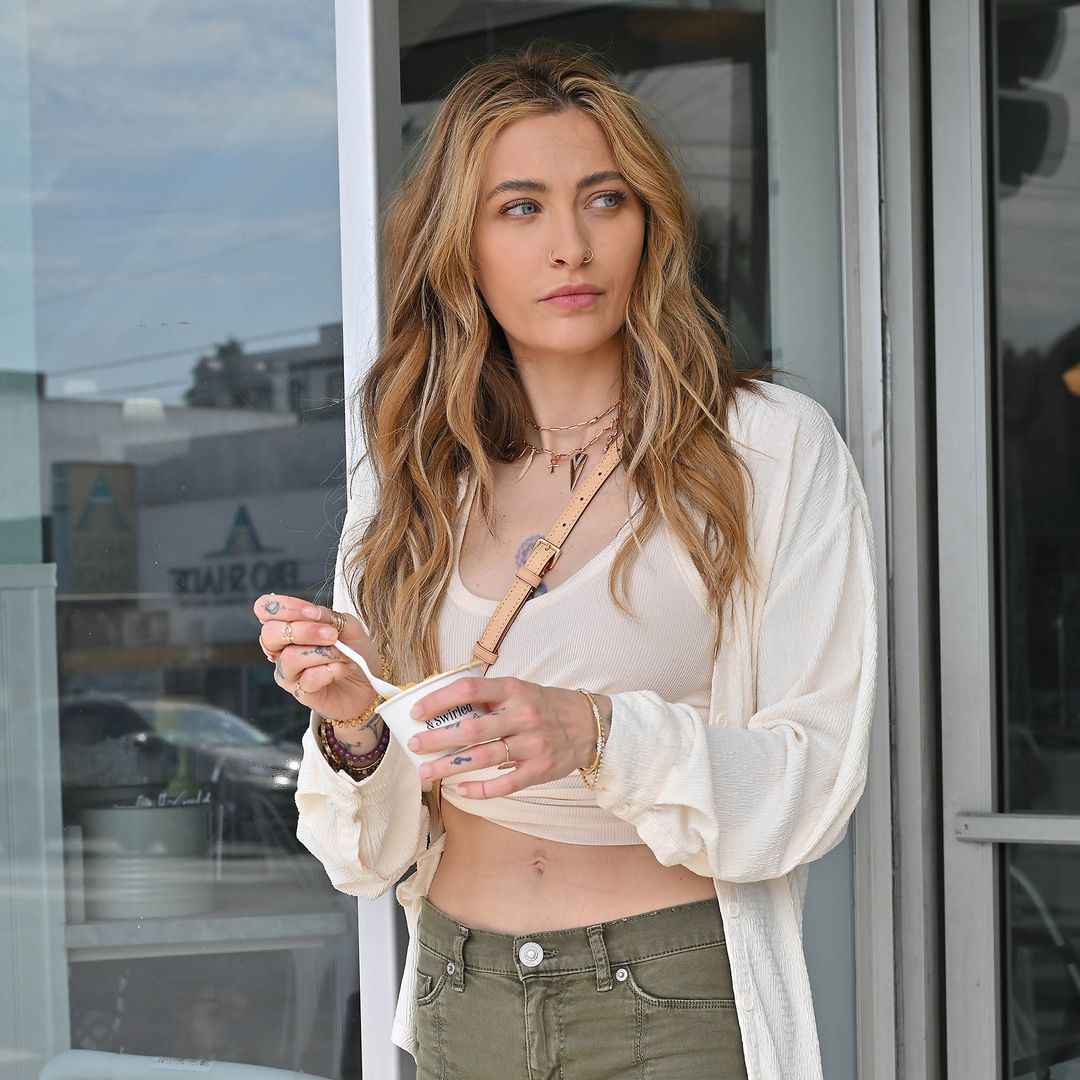 Paris Jackson looks stunning in a crop top while out for a snack in Los Angeles