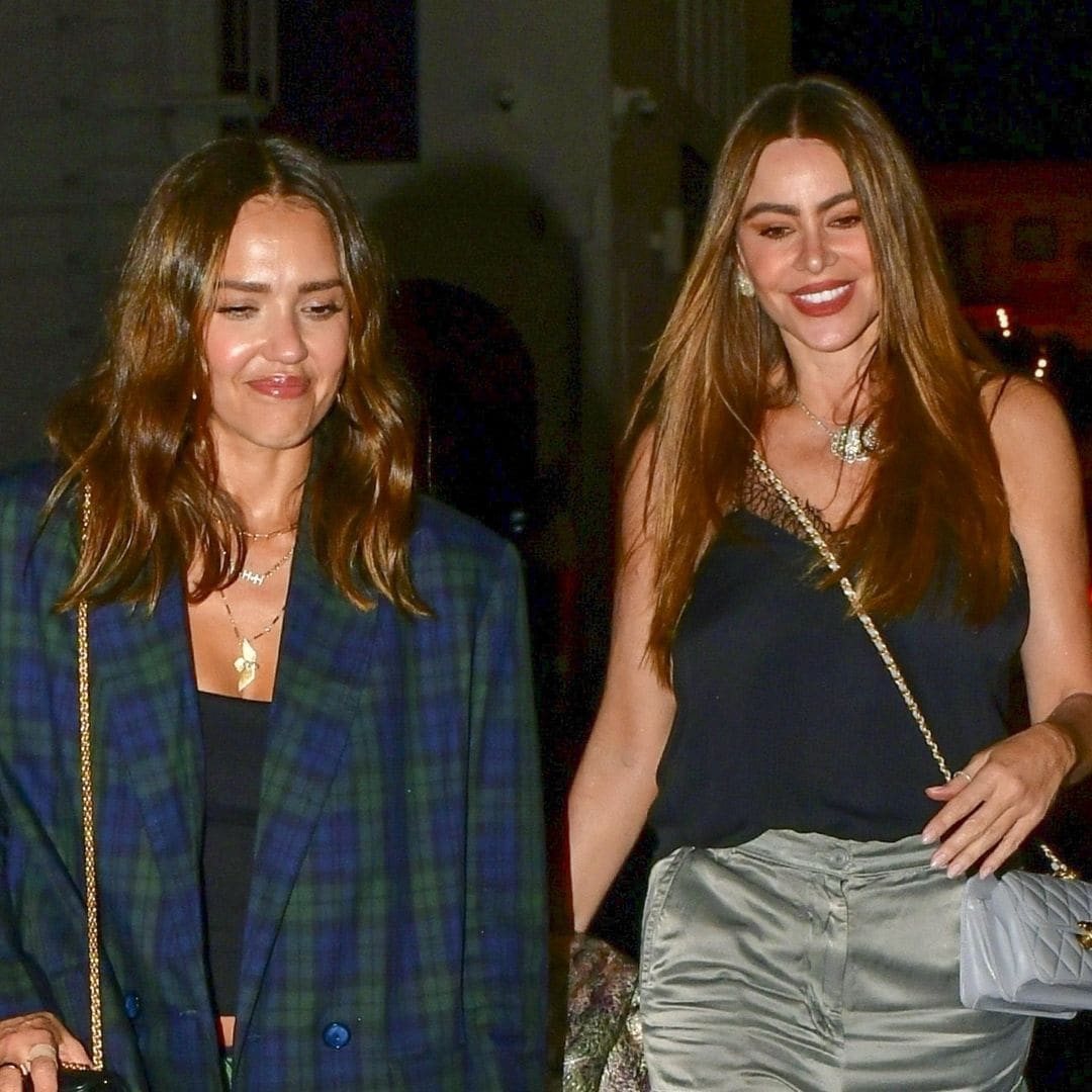 Sofia Vergara dances with Jessica Alba at Paris Hilton's star-studded birthday party