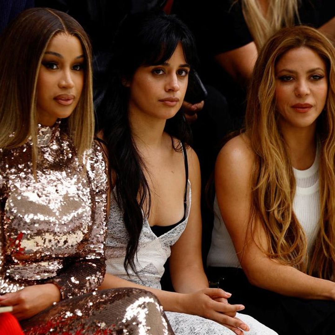 Shakira, Cardi B and Camila Cabello together at the Fendi Haute Couture show in Paris