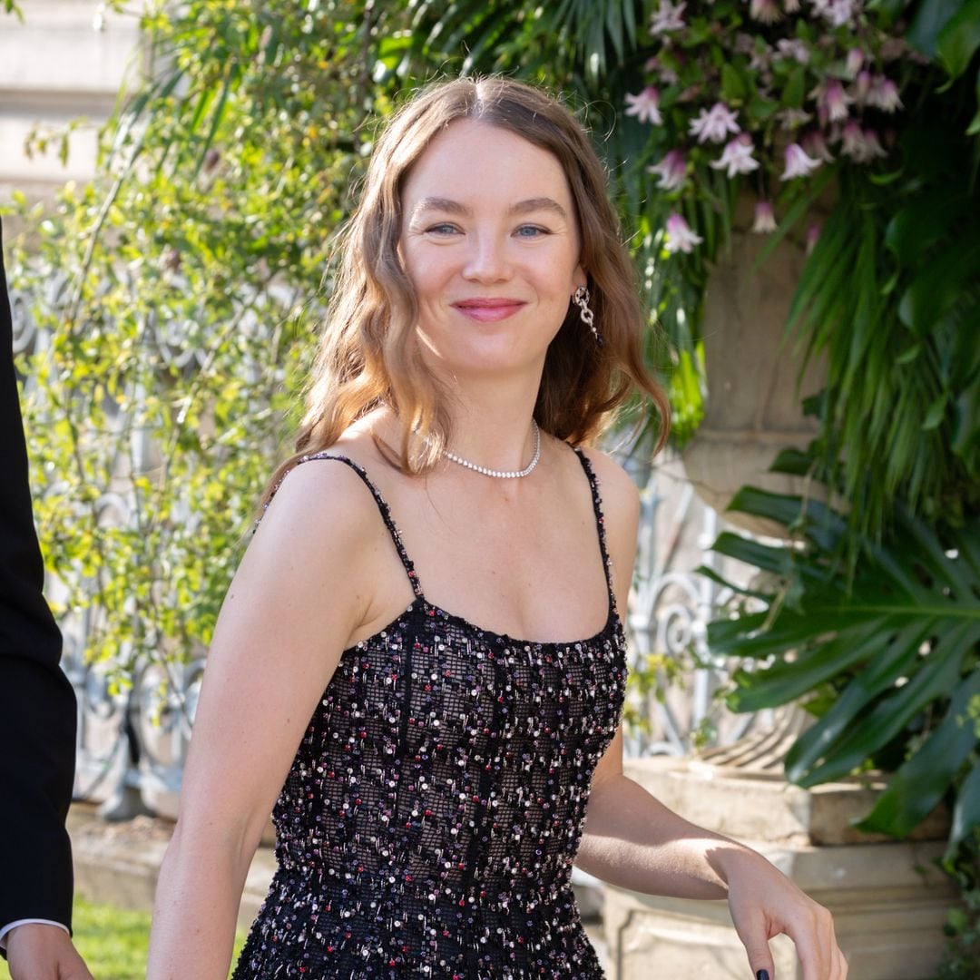 Alexandra of Hanover channels her grandmother Grace Kelly in vintage silk mini