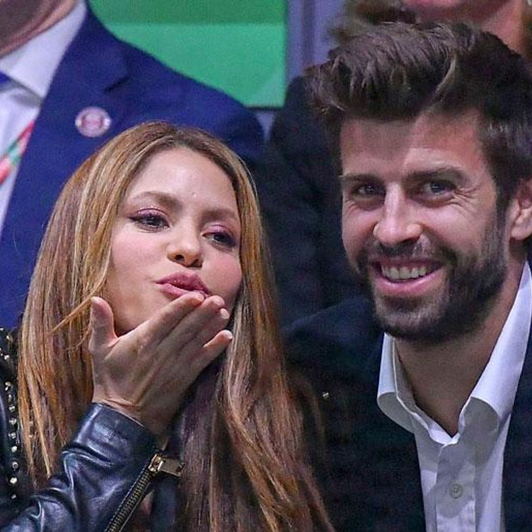 Shakira and Gerard Pique share romantic kiss after she takes to the stage at Davis Cup final