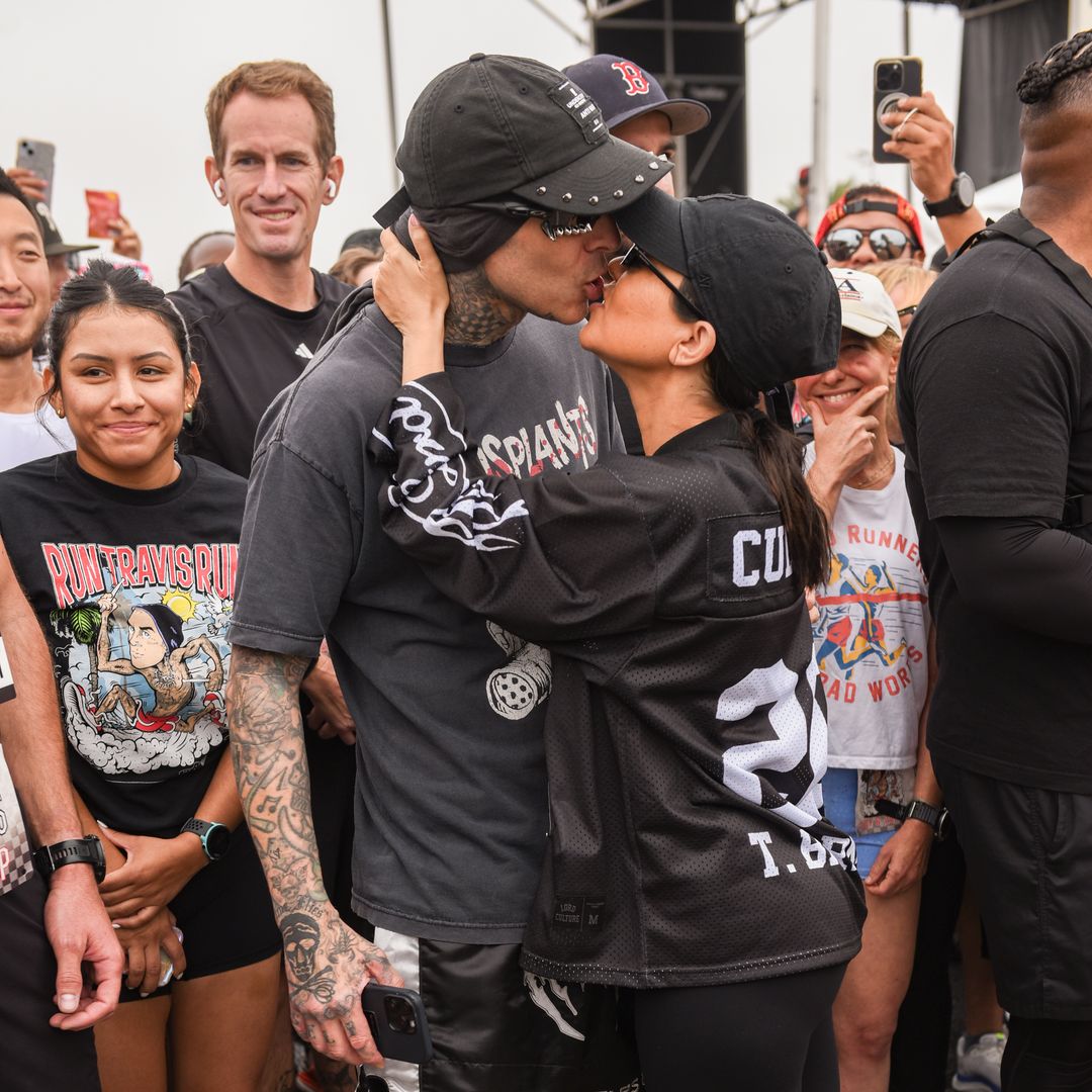 Kourtney Kardashian shares backstage moments with baby Rocky on Blink-182 tour