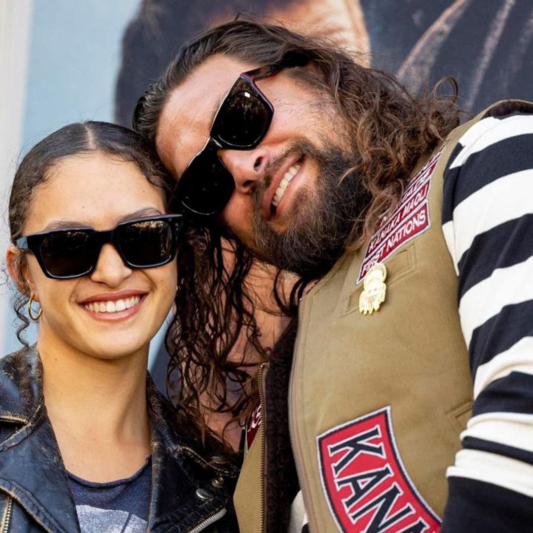 Jason Momoa poses with his daughter Lola Iolani Momoa at ‘The Bikeriders’ premiere