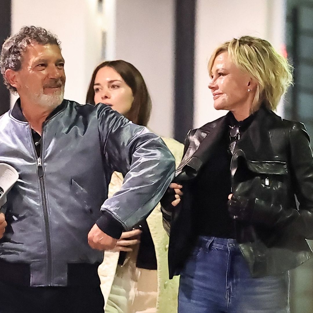 Antonio Banderas and Melanie Griffith reunited in LA at one of the city's most renowned restaurants