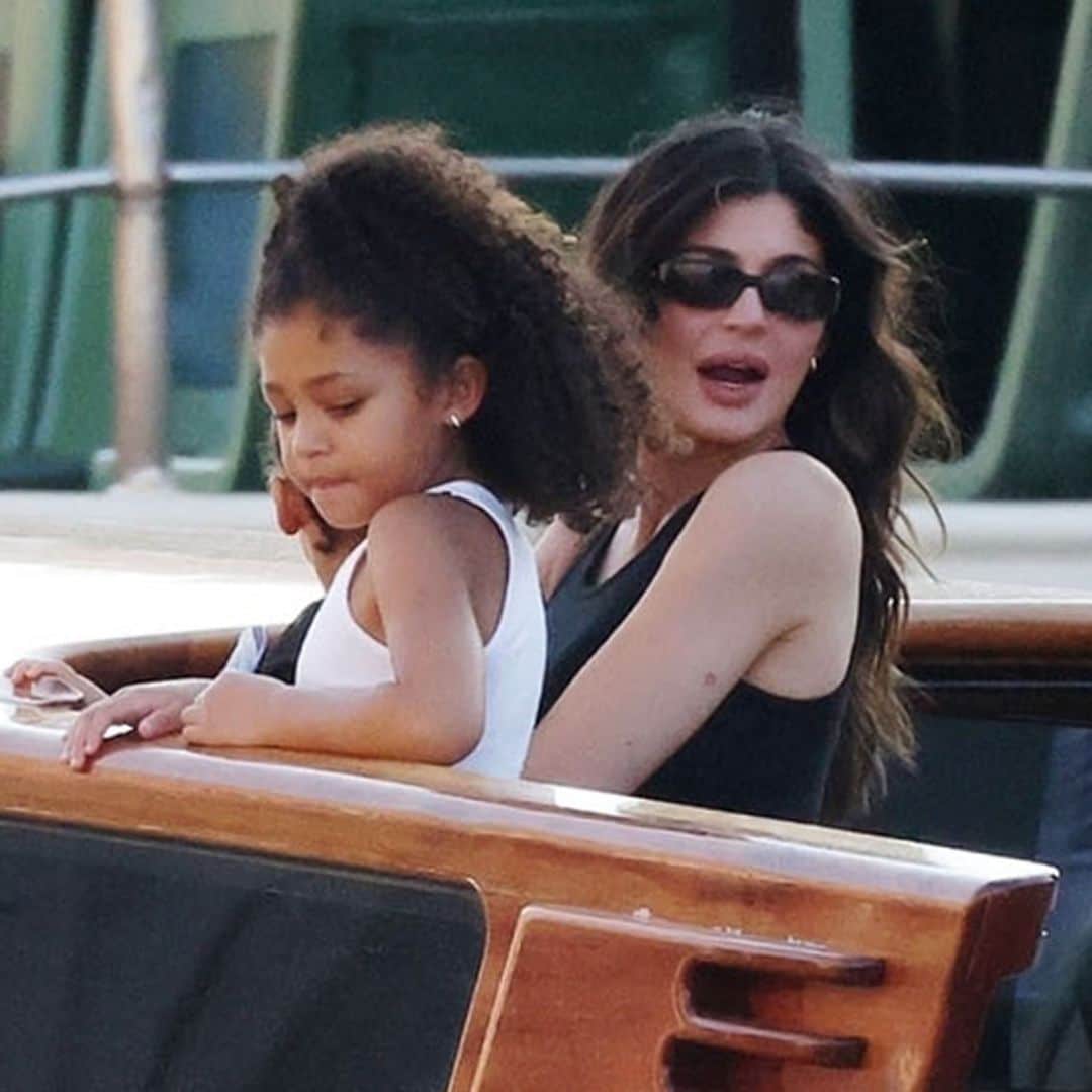 Kylie Jenner and daughter Stormi twin in matching robes during sweet yacht moment on luxe Italian vacation