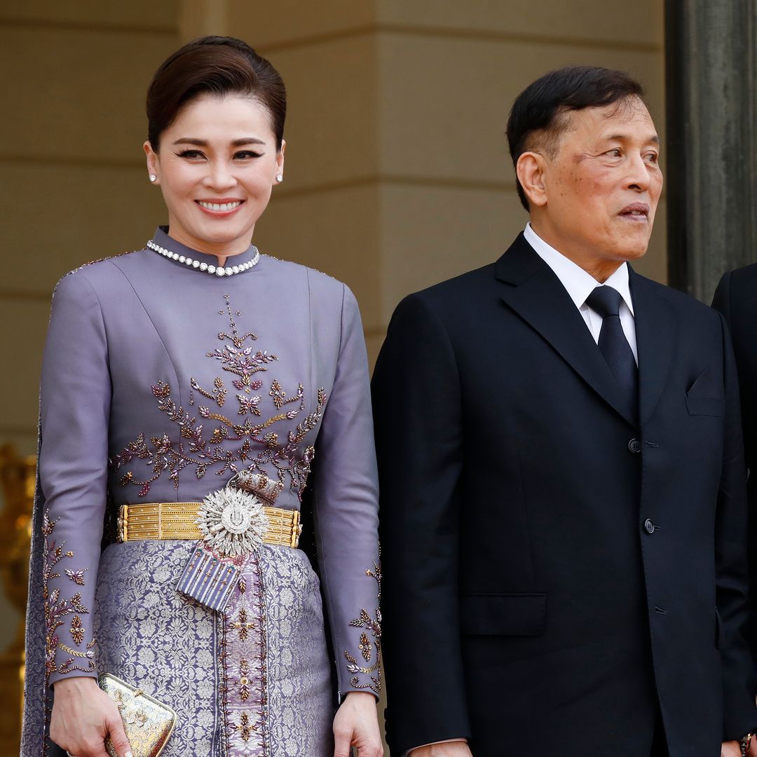 Queen Suthida makes a statement in a spectacular diamond necklace at Paris state dinner