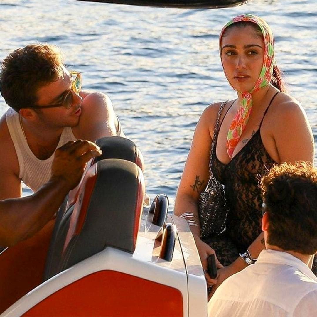 Madonna and her kids spotted in St. Barts during family vacation: Lourdes Leon and Rocco Ritchie