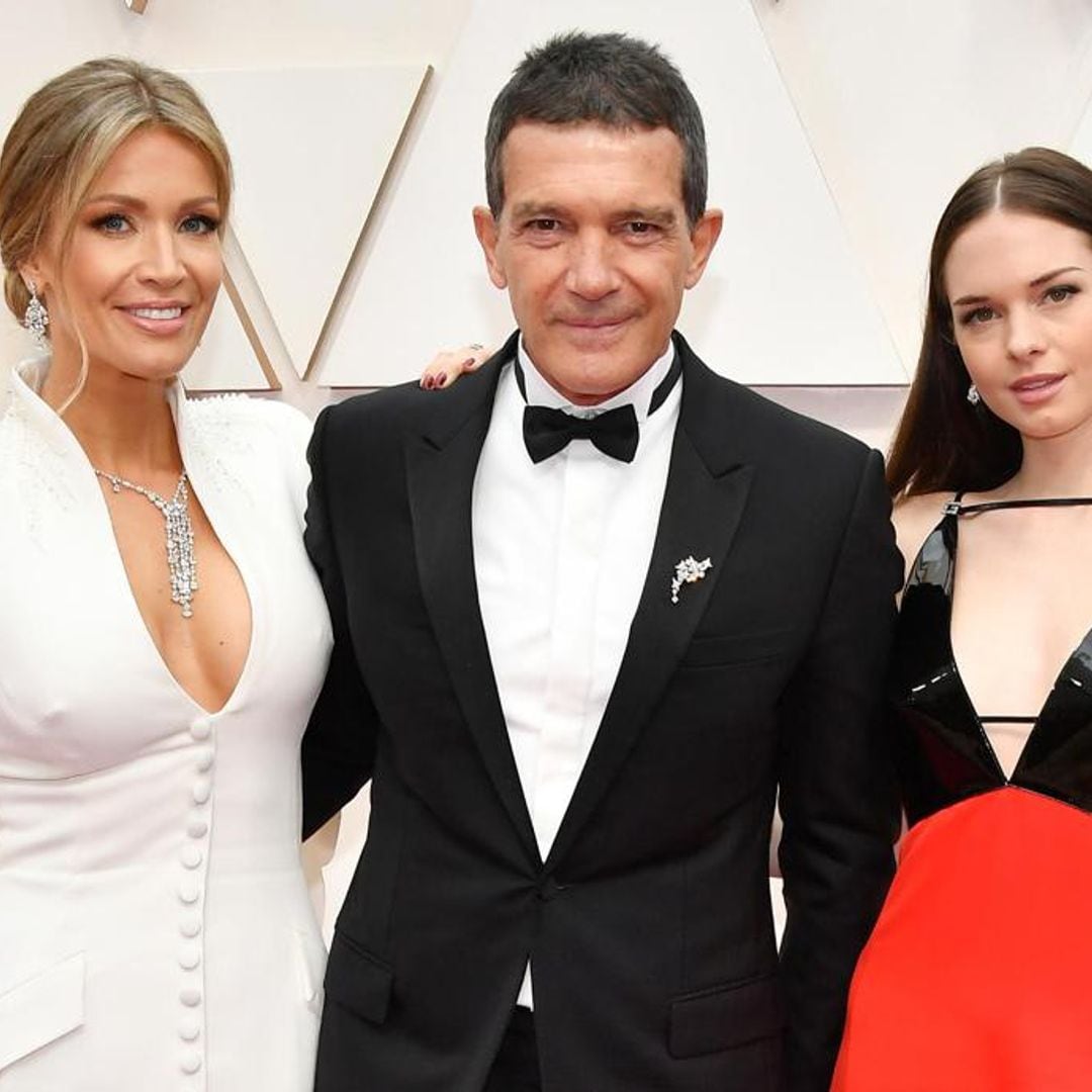 Antonio Banderas brings his daughter Stella and GF Nicole as his special Oscar dates