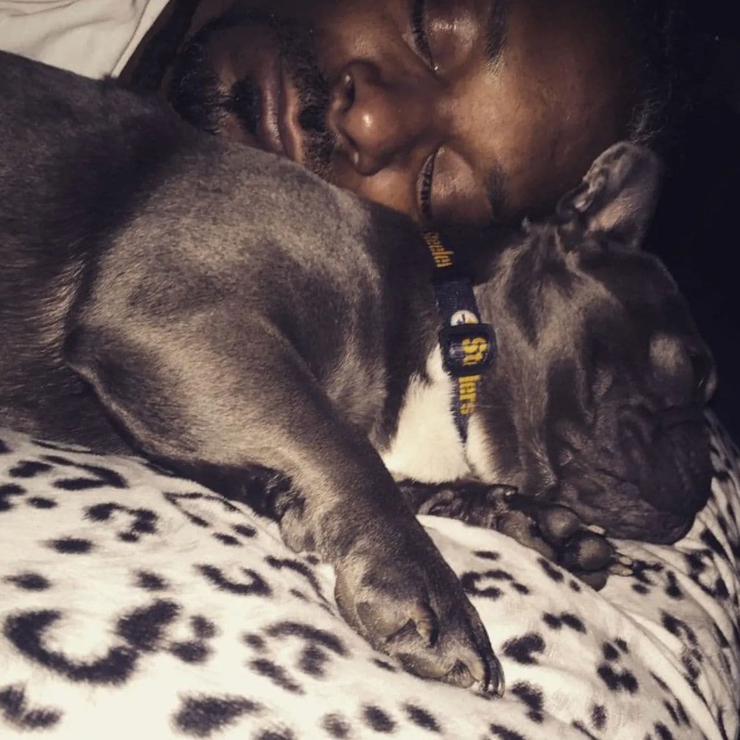 Snoop Dogg and his pup Juelz