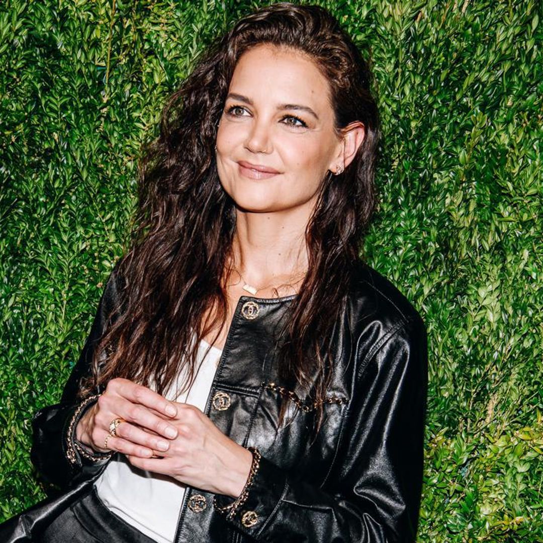 Katie Holmes’ black leather look and smokey eye at Tribeca Film Festival: See Pics
