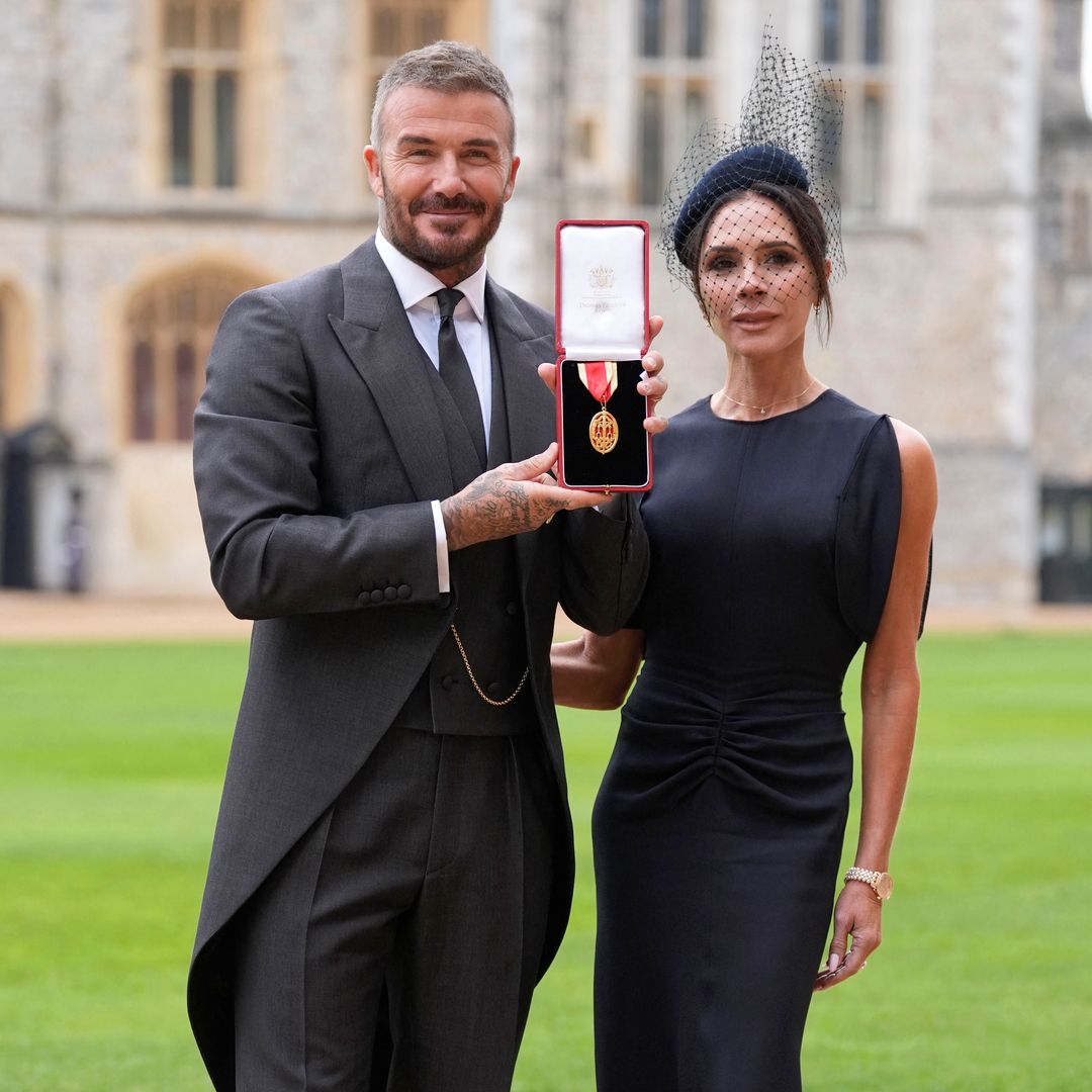 Victoria Beckham becomes Lady Beckham in royal-favorite dress: Designs David Beckham’s Windsor suit