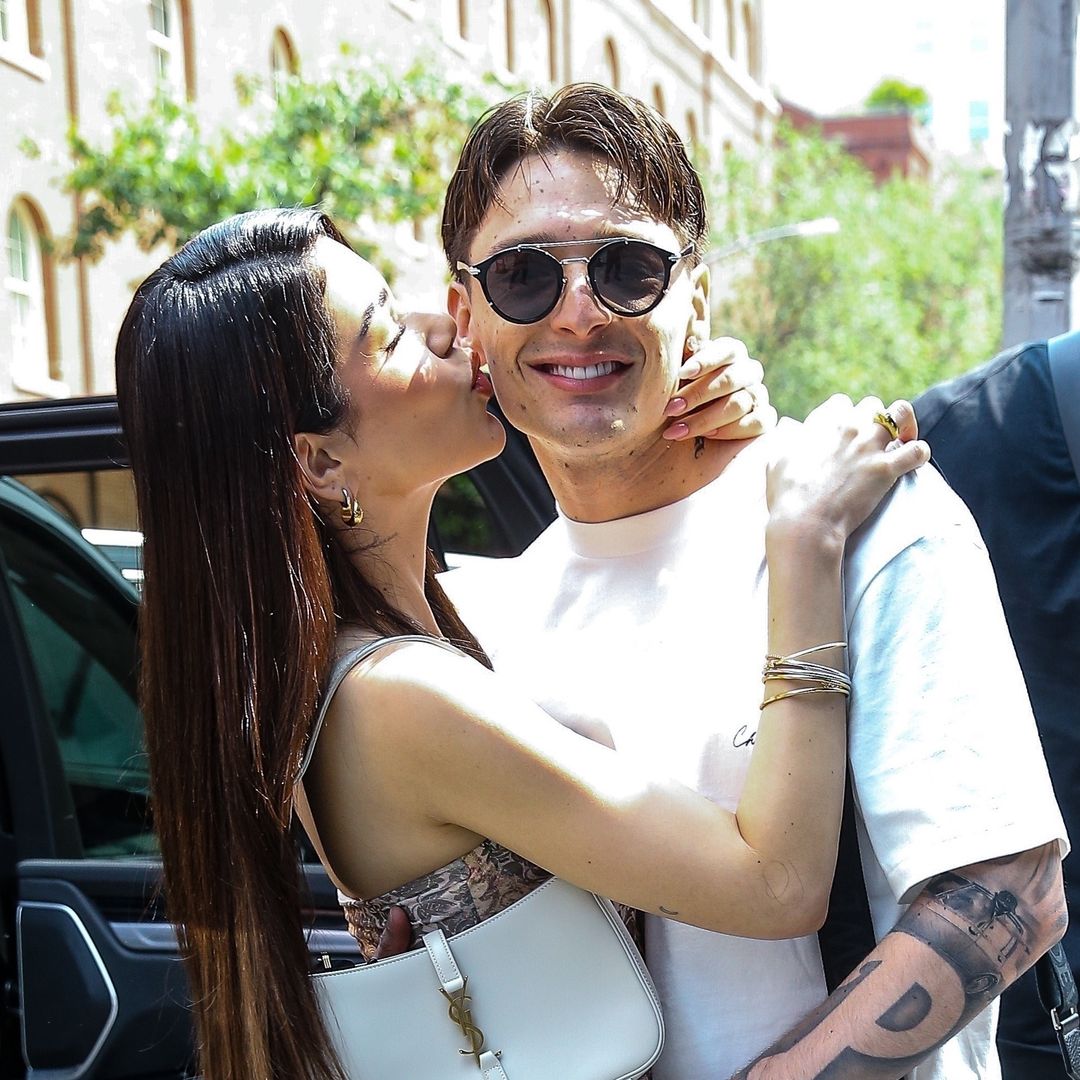 Peso Pluma and Kenia OS can't keep their hands off each other in NYC