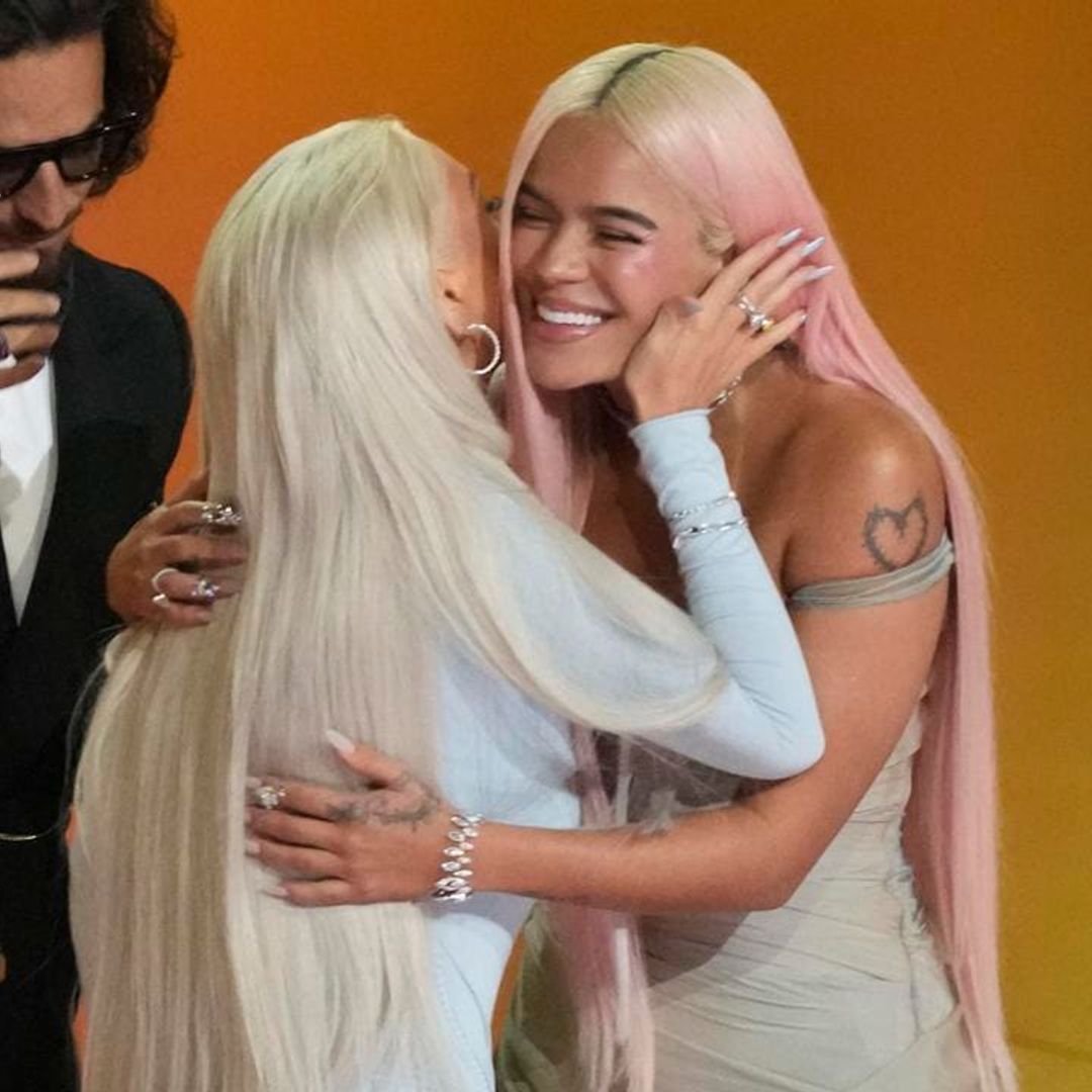 Karol G gets emotional with Maluma after receiving Grammy: ‘Viva Colombia!’