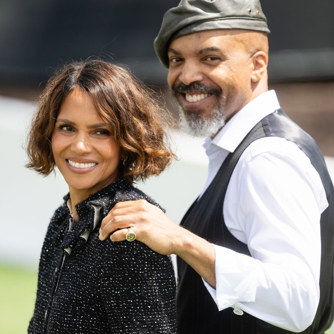 Halle Berry and Van Hunt at the 78th annual Cannes Film Festival at  on May 13, 2025 in Cannes, France. 