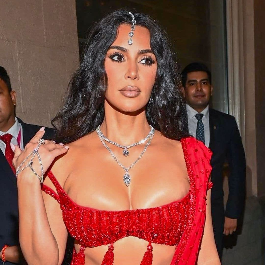 Kim Kardashian's red looks for the Ambani wedding sparks criticism