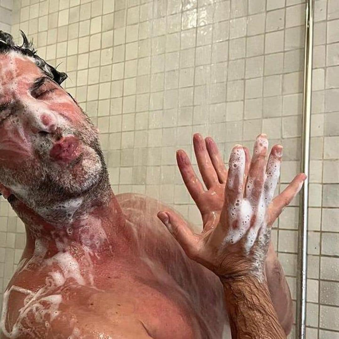 David Schwimmer teases Jennifer Aniston with a shower picture ahead of her LolaVie release