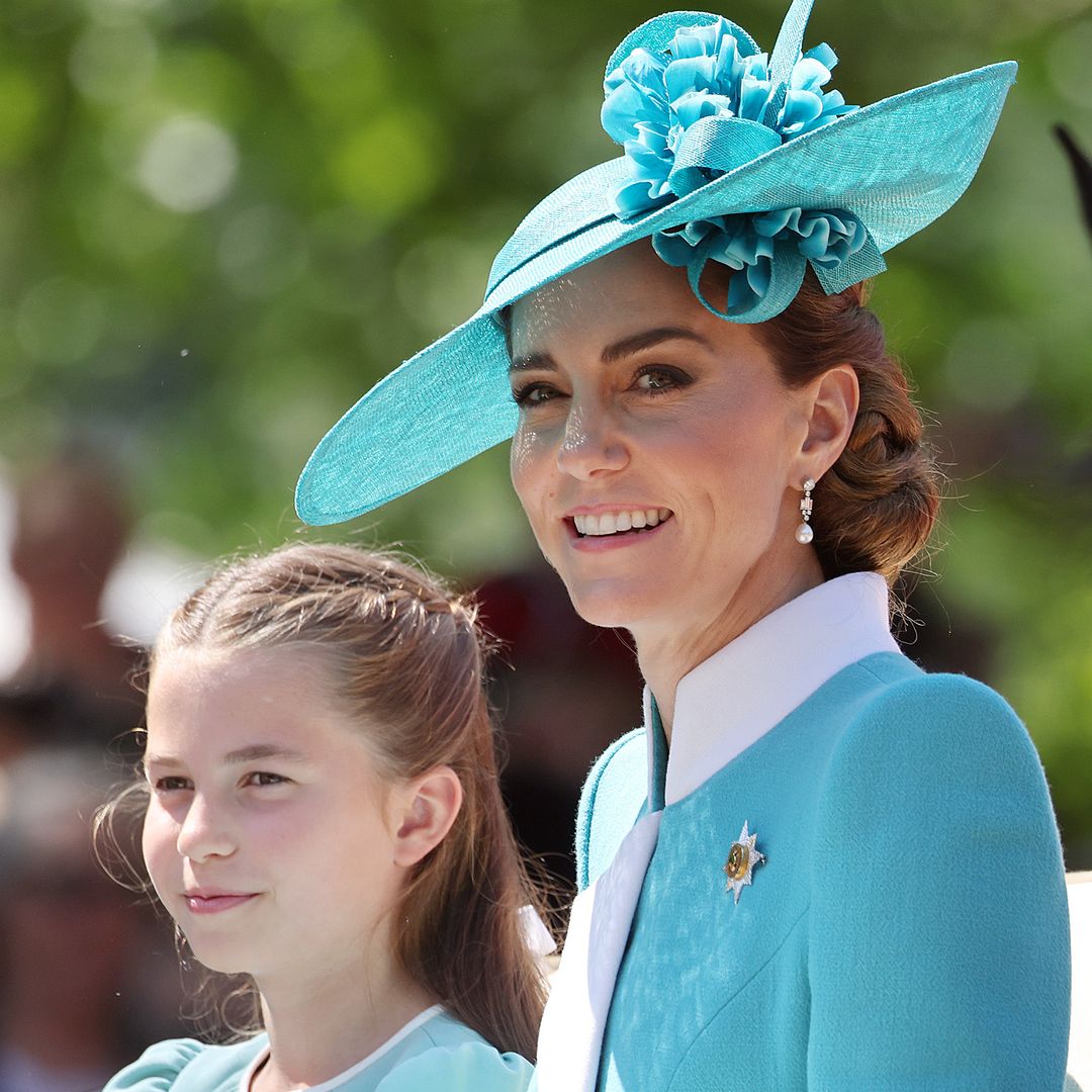 The Princess of Wales and Princess Charlotte have stylish mother-daughter moment at King's birthday parade